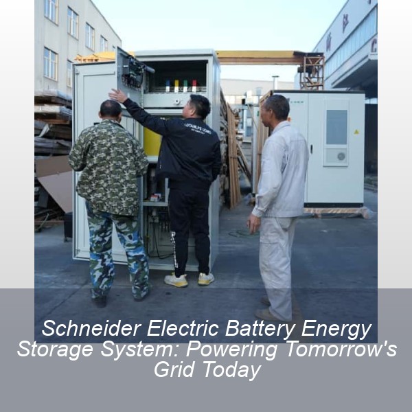 Schneider Electric Battery Energy Storage System: Powering Tomorrow's Grid Today